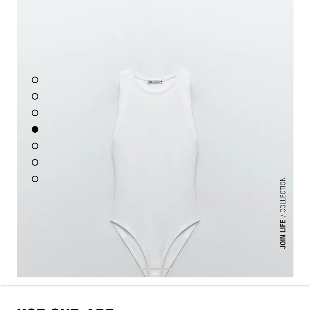 Gaze white bodysuit. Thick material never worn